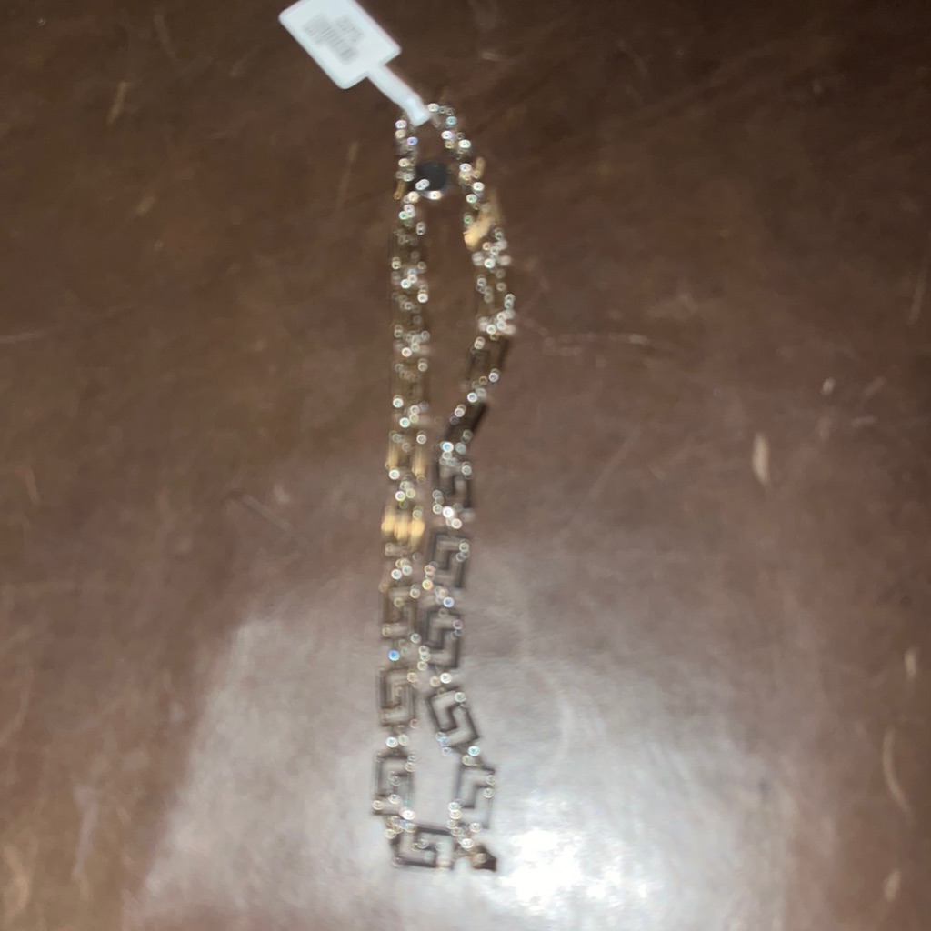 Versace Greek Necklace With Tiny Medusa Head 350$